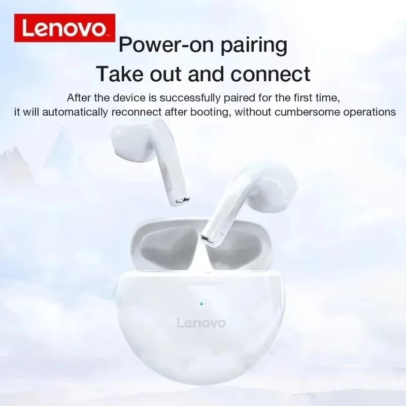 Lenovo HT38 TWS Wireless Earbuds – HiFi Stereo, Fast Charging, Sweatproof